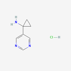 1-(Pyrimidin-5-yl)cyclopropanamine hydrochloride