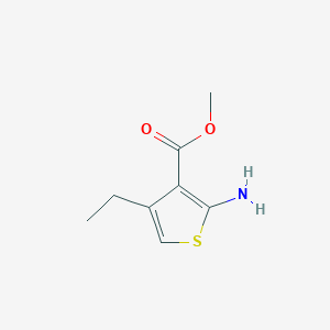 molecular formula C8H11NO2S B13990227 2-Amino-4-ethyl-3-thiophenecarboxylic acid methyl ester 