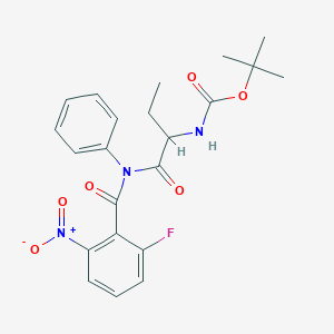 (R)-tert-butyl (1-(2-fluoro-6-nitro-N-phenylbenzamido)-1-oxobutan-2-yl)carbamate