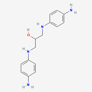 molecular formula C15H20N4O B13990245 1,3-Bis(4-aminoanilino)propan-2-ol CAS No. 130582-56-8