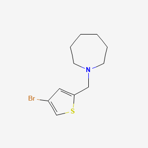 molecular formula C11H16BrNS B1399025 1-[(4-Bromothiophen-2-yl)methyl]azepane CAS No. 1250714-36-3