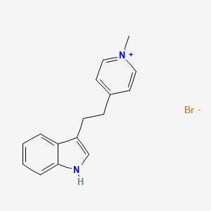 4-[2-(1H-Indol-3-yl)ethyl]-1-methylpyridin-1-ium bromide