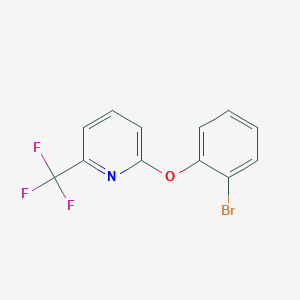 molecular formula C12H7BrF3NO B1399029 2-(2-Bromophenoxy)-6-(trifluoromethyl)pyridine CAS No. 1304866-66-7
