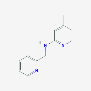 molecular formula C12H13N3 B13990302 4-Methyl-N-[(pyridin-2-yl)methyl]pyridin-2-amine CAS No. 62679-40-7