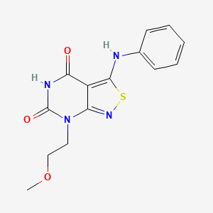 3-Anilino-7-(2-methoxyethyl)-[1,2]thiazolo[3,4-d]pyrimidine-4,6-dione