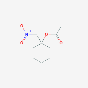 molecular formula C9H15NO4 B13990329 1-(Nitromethyl)cyclohexyl acetate CAS No. 3164-74-7