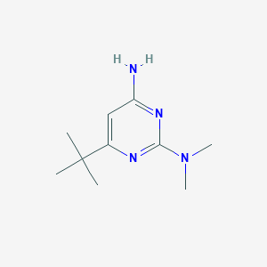molecular formula C10H18N4 B1399033 6-(tert-butyl)-N2,N2-dimethylpyrimidine-2,4-diamine CAS No. 1248250-43-2