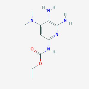 ethyl N-[5,6-diamino-4-(dimethylamino)pyridin-2-yl]carbamate