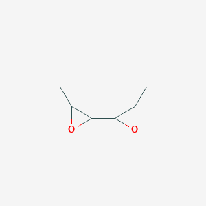 molecular formula C6H10O2 B13990357 2-Methyl-3-(3-methyloxiran-2-yl)oxirane CAS No. 51065-35-1