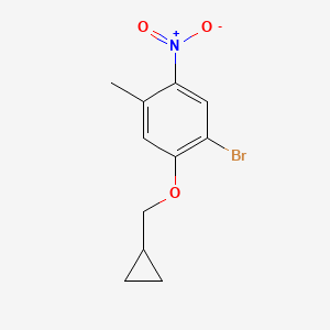 1-Bromo-2-(cyclopropylmethoxy)-4-methyl-5-nitrobenzene