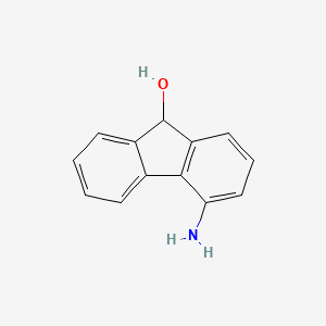 molecular formula C13H11NO B13990368 4-Amino-9h-fluoren-9-ol CAS No. 7144-68-5