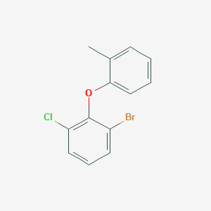 molecular formula C13H10BrClO B13990375 1-Bromo-3-chloro-2-(o-tolyloxy)benzene 