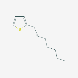 molecular formula C11H16S B13990401 2-(Hept-1-EN-1-YL)thiophene CAS No. 230639-20-0