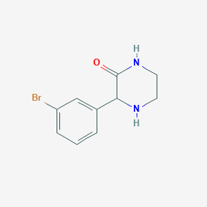 molecular formula C10H11BrN2O B1399043 3-(3-Bromophenyl)piperazin-2-one CAS No. 1246550-36-6