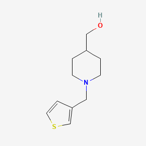molecular formula C11H17NOS B1399047 {1-[(Thiophen-3-yl)methyl]piperidin-4-yl}methanol CAS No. 1249314-74-6