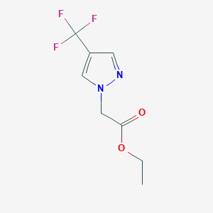 molecular formula C8H9F3N2O2 B13990497 Ethyl 2-[4-(trifluoromethyl)pyrazol-1-yl]acetate 