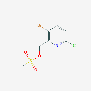 (3-Bromo-6-chloropyridin-2-yl)methyl methanesulfonate