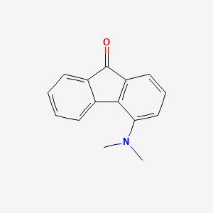 molecular formula C15H13NO B13990528 4-(Dimethylamino)-9H-fluoren-9-one CAS No. 205526-44-9