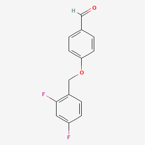 molecular formula C14H10F2O2 B1399055 4-(2,4-Difluorobenzyloxy)benzaldehyde CAS No. 166049-77-0