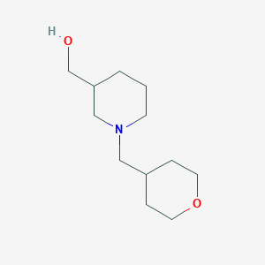 molecular formula C12H23NO2 B1399056 {1-[(Oxan-4-yl)methyl]piperidin-3-yl}methanol CAS No. 1249511-60-1