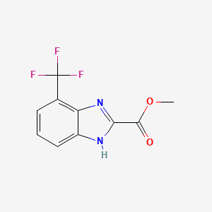 1H-Benzimidazole-2-carboxylic acid, 4-(trifluoromethyl)-, methyl ester