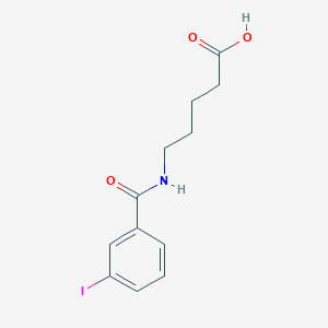 molecular formula C12H14INO3 B1399059 戊酸，5-[(3-碘苯甲酰)氨基]- CAS No. 1458544-53-0