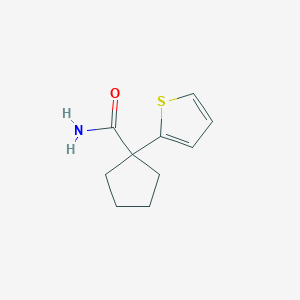 1-Thiophen-2-ylcyclopentane-1-carboxamide