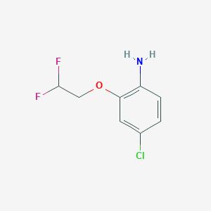 molecular formula C8H8ClF2NO B1399064 4-Chloro-2-(2,2-difluoroethoxy)aniline CAS No. 1247621-99-3