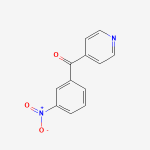 molecular formula C12H8N2O3 B13990650 Methanone, (3-nitrophenyl)-4-pyridinyl- CAS No. 62246-95-1