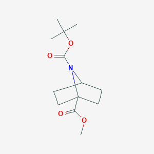 molecular formula C13H21NO4 B13990651 7-Tert-butyl 1-methyl 7-azabicyclo[2.2.1]heptane-1,7-dicarboxylate 