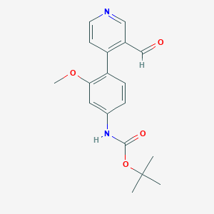 Tert-butyl (4-(3-formylpyridin-4-yl)-3-methoxyphenyl)carbamate