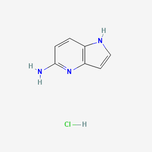 molecular formula C7H8ClN3 B1399068 1H-Pyrrolo[3,2-b]pyridin-5-amine hydrochloride CAS No. 1260771-53-6