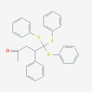 4-Phenyl-5,5,5-tris(phenylsulfanyl)pentan-2-one