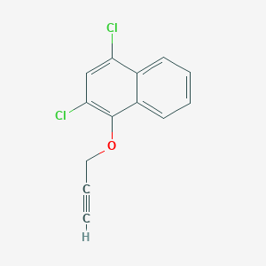 molecular formula C13H8Cl2O B13990686 2,4-Dichloro-1-prop-2-ynoxynaphthalene CAS No. 17727-36-5