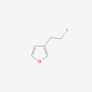 molecular formula C6H7IO B13990689 3-(2-Iodoethyl)furan CAS No. 62491-57-0