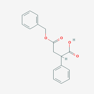 molecular formula C17H16O4 B13990699 (S)-2-phenyl-succinicacid4-benzylester 