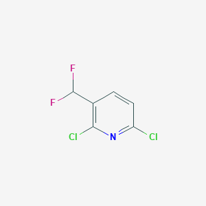 molecular formula C6H3Cl2F2N B1399076 2,6-二氯-3-(二氟甲基)吡啶 CAS No. 1374659-26-3