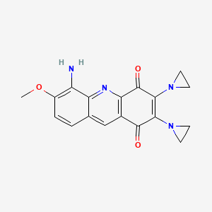 1,4-Acridinedione, 5-amino-2,3-bis(1-aziridinyl)-6-methoxy-