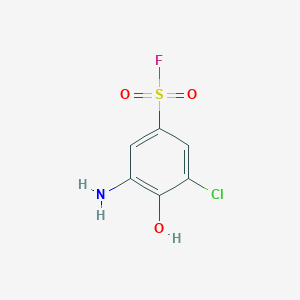 Benzenesulfonyl fluoride, 3-amino-5-chloro-4-hydroxy-