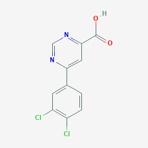 6-(3,4-Dichlorophenyl)pyrimidine-4-carboxylic acid