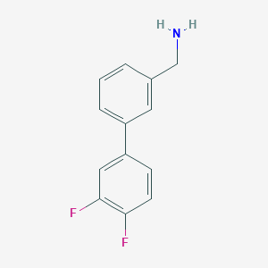 molecular formula C13H11F2N B1399102 [3-(3,4-二氟苯基)苯基]甲胺 CAS No. 1184009-21-9