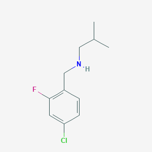 molecular formula C11H15ClFN B1399106 (4-Chloro-2-fluorobenzyl)-isobutylamine CAS No. 1179950-73-2