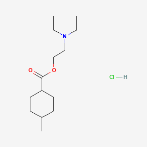 molecular formula C14H28ClNO2 B13991144 trans-(2-Diethylaminoethyl) 4-methylcyclohexanecarboxylate hydrochloride CAS No. 28657-04-7