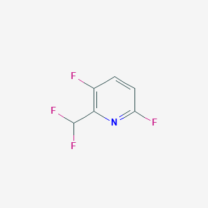 molecular formula C6H3F4N B1399116 2-(二氟甲基)-3,6-二氟吡啶 CAS No. 1374659-43-4