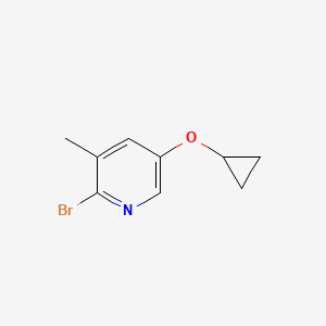 2-Bromo-5-cyclopropoxy-3-methylpyridine