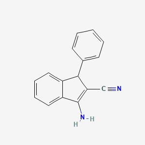 3-Amino-1-phenyl-1h-indene-2-carbonitrile