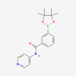 N-pyridin-4-yl-3-(4,4,5,5-tetramethyl-1,3,2-dioxaborolan-2-yl)benzamide