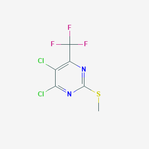 4,5-Dichloro-2-methylsulfanyl-6-(trifluoromethyl)pyrimidine