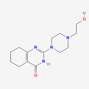 2-[4-(2-hydroxyethyl)piperazin-1-yl]-5,6,7,8-tetrahydro-3H-quinazolin-4-one