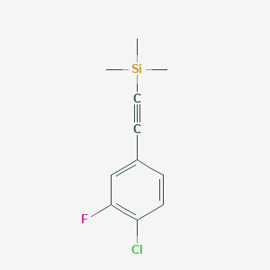 (4-Chloro-3-fluoro-phenylethynyl)-trimethyl-silane